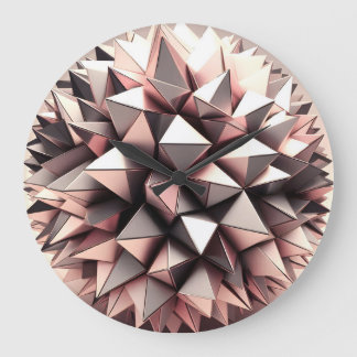 Grande Horloge Ronde balle avec triangles fragments surface