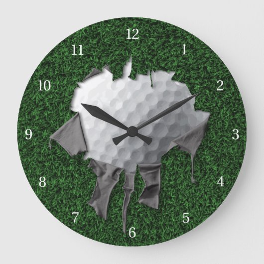 Grande Horloge Ronde Balle de golf Torn (Recto)