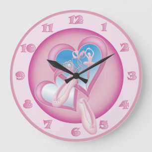 Grande Horloge Ronde Ballerina Sweetheart - Ballet Clock