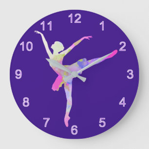 Grande Horloge Ronde Ballerina violette