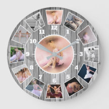 Ballet Stylish Grey and White Photo Collage