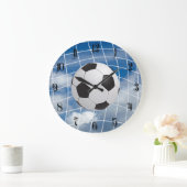 Grande Horloge Ronde Ballon de foot (Maison)
