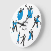 Grande Horloge Ronde Ballroom Dance Acrylic Wall Clock (Angle)