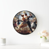 Grande Horloge Ronde Ballroom Dancing Swing Dance Couples (Maison)