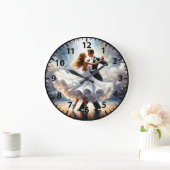 Grande Horloge Ronde Ballroom Dancing Swing Dance Couples (Maison)
