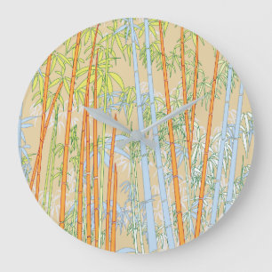 Grande Horloge Ronde Bamboo 2