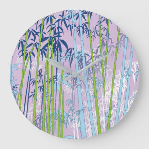 Grande Horloge Ronde Bambou