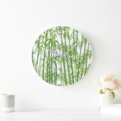 Grande Horloge Ronde Bambou 7 (Maison)