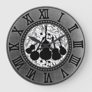 GRANDE HORLOGE RONDE BANDE DE BLUEGRASS DE 5 MORCEAUX