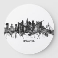 Bangkok Thaïlande Skyline BW