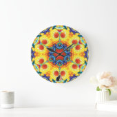 Grande Horloge Ronde BannaPuddin Kaleidoscope (Maison)