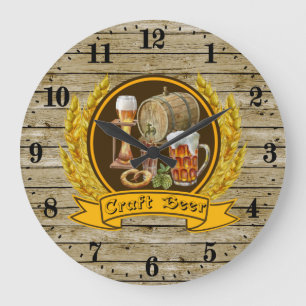 Grande Horloge Ronde bar à bière artisanal cool