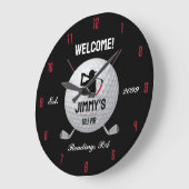 Grande Horloge Ronde Bar de golf classique personnalisé (Angle)