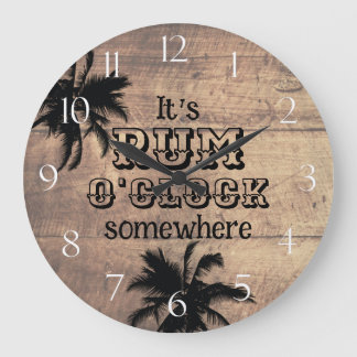 Grande Horloge Ronde Bar de plage Rum O'Clock