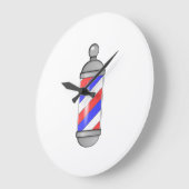 Grande Horloge Ronde Barber shop Pole (Angle)