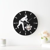 Grande Horloge Ronde Baseball (Maison)