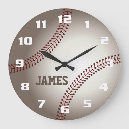 Grande Horloge Ronde Baseball Monogramme (Recto)