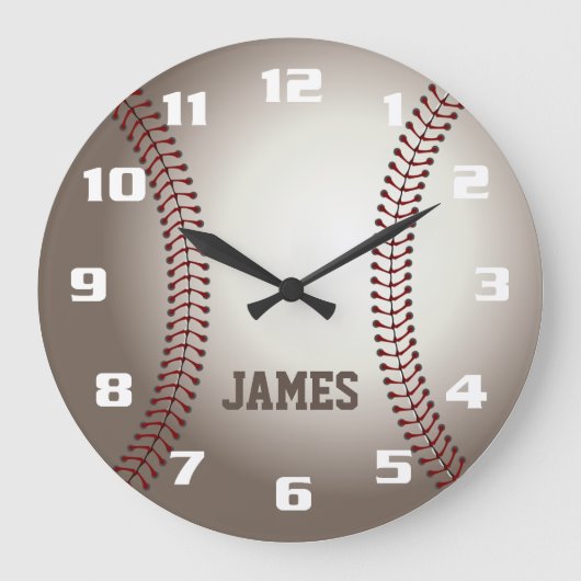 Grande Horloge Ronde Baseball Monogramme (Recto)