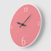 Grande Horloge Ronde Basic basique basique moderne (Angle)