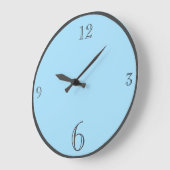 Grande Horloge Ronde Basic basique basique moderne (Angle)