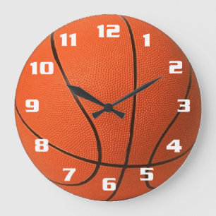 Grande Horloge Ronde Basket