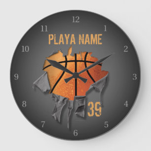 Grande Horloge Ronde Basket tordu