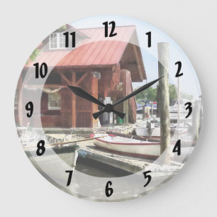 Grande Horloge Ronde Bateaux à rames par Founders Park Alexandria VA