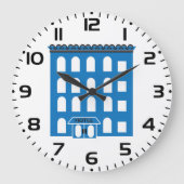 Grande Horloge Ronde Bâtiment Blue (Recto)