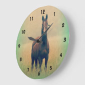 Grande Horloge Ronde Bay Horse Standing (Angle)