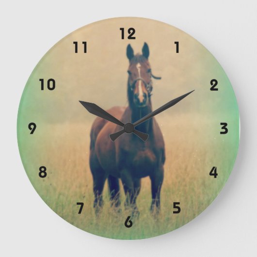 Grande Horloge Ronde Bay Horse Standing (Recto)