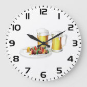Grande Horloge Ronde BBQ brochettes et biscuits d'été de bière (Recto)