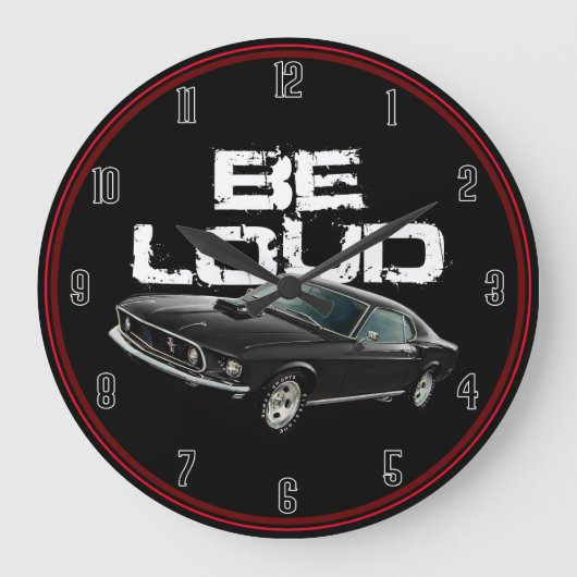 Grande Horloge Ronde Be Loud Mustang (Recto)
