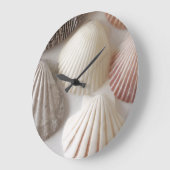 Grande Horloge Ronde Beach art Wall Clocks (Angle)