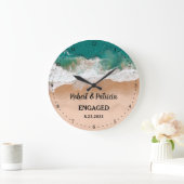 Grande Horloge Ronde Beach Engaged Keepsaké Fiançailles 2022 (Maison)