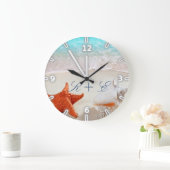 Grande Horloge Ronde Beach,Sand,Seashells (Maison)