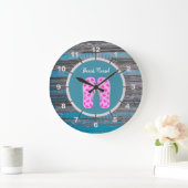 Grande Horloge Ronde Beach Theme Wall Clock (Maison)