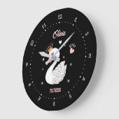 Grande Horloge Ronde Beau cygne (Angle)