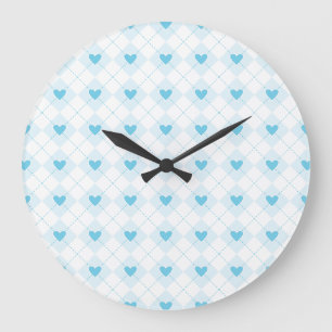 Grande Horloge Ronde Beau Jacquard