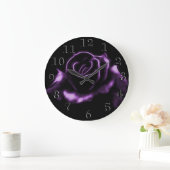 Grande Horloge Ronde Beau Rose violet (Maison)