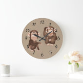 Grande Horloge Ronde Beau singes animés (Maison)