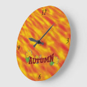 Grande Horloge Ronde Beauté d'automne - (Angle)