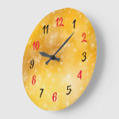 Grande Horloge Ronde Beauté jaune (Angle)