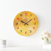 Grande Horloge Ronde Beauté jaune (Maison)