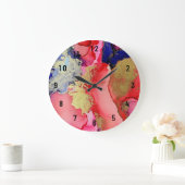 Grande Horloge Ronde Beautiful Abstract (Maison)