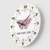 Grande Horloge Ronde Beautiful Butterfly (Angle)