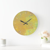 Grande Horloge Ronde Beautiful Golden Marbled (Maison)
