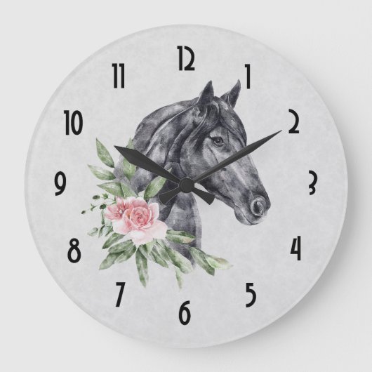Grande Horloge Ronde Beautiful Horse Head (Recto)