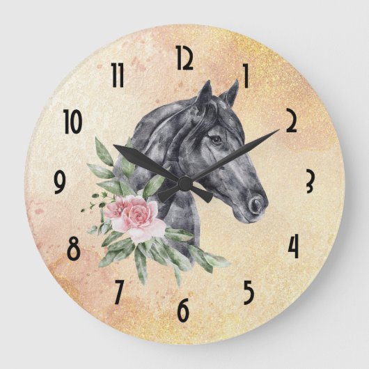 Grande Horloge Ronde Beautiful Horse Head (Recto)