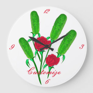 Grande Horloge Ronde Beautiful Pickle Bouquet with RosesThunder_Cove