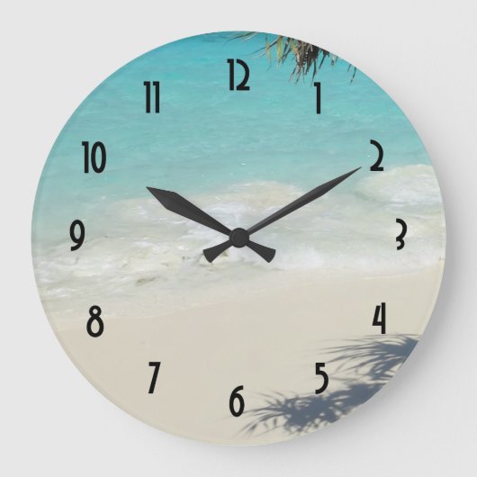 Grande Horloge Ronde Beautiful Tropical Beach (Recto)